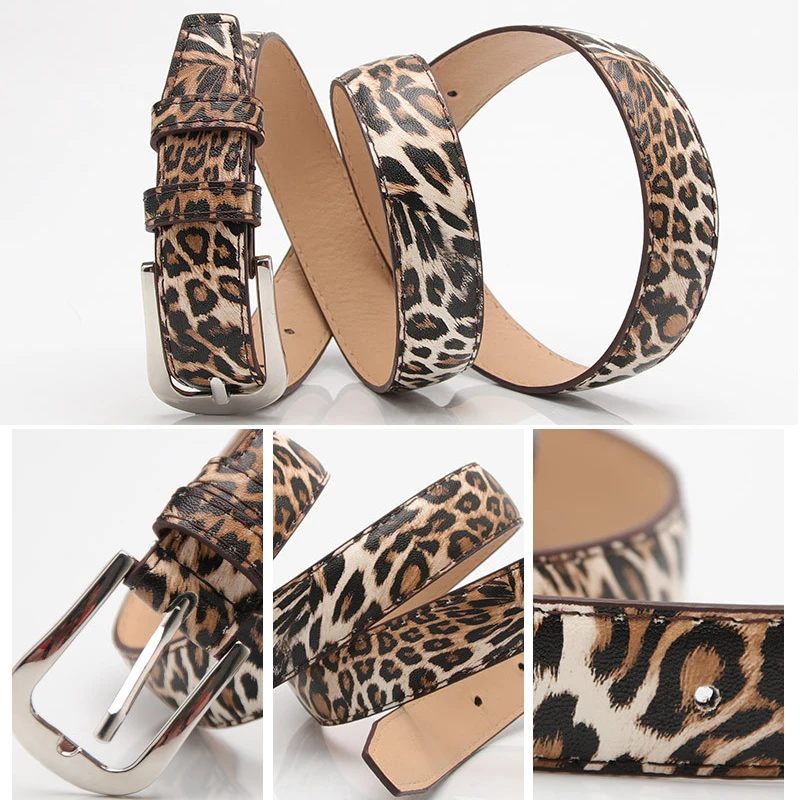 Женский леопардовый поясной ремень из искусственной кожи женские ремни с