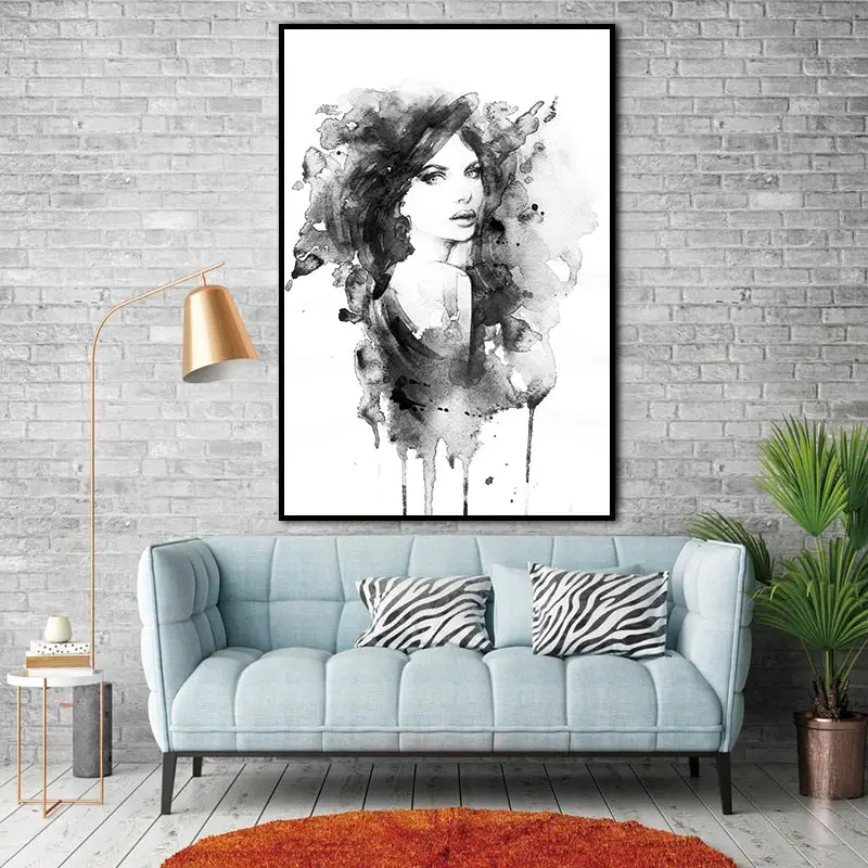 Современные скандинавские минималистичные черно белые художественные принты на