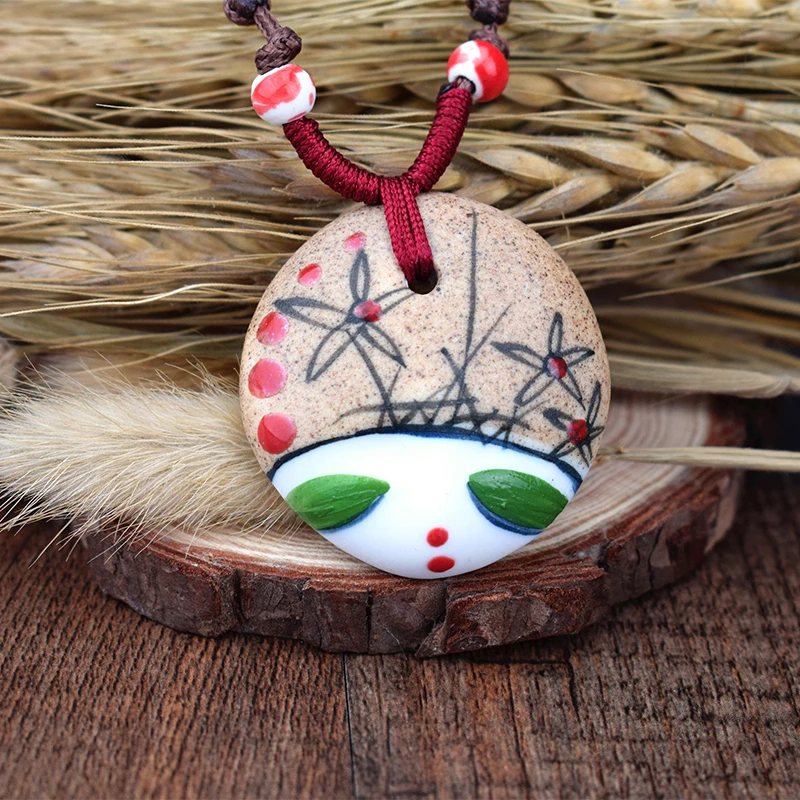 Керамическое ожерелье ручной работы модные ювелирные изделия в китайском стиле