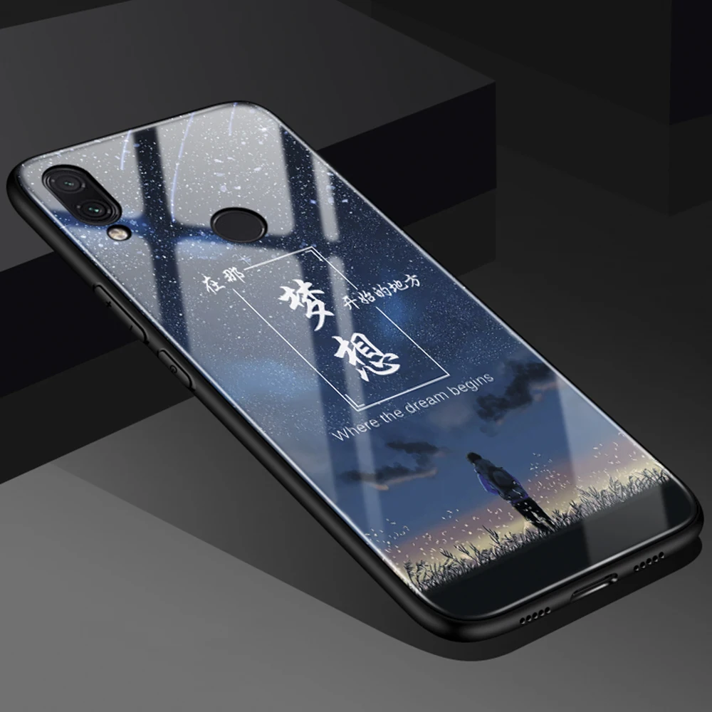Redmi Note 7 чехол матовый для Xiaomi Pro Чехол Xiomi Note7 Global PC телефона |