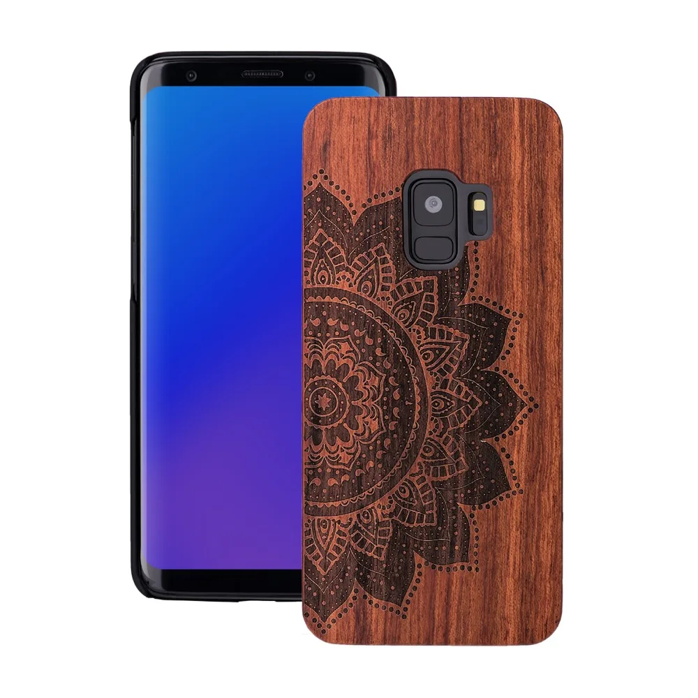 Чехол из натурального дерева+ PC для samsung Galaxy Note 10, 9, 8, S10e, S10, S9, S8 Plus, S7, S6 Edge, чехол для телефона, оболочка, кожаная сумка