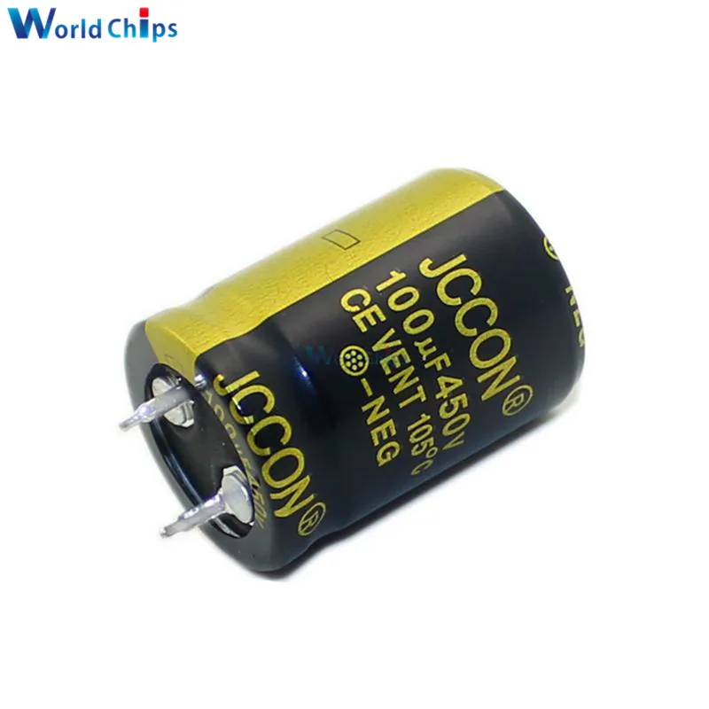 Алюминиевый электролитический конденсатор 450V 100 UF 22X33mm Высокочастотный