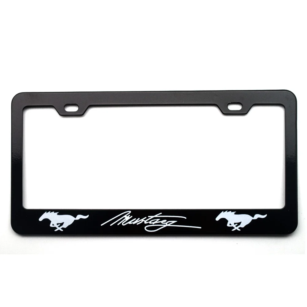 1 шт. универсальные отверстия из нержавеющей стали черный Автомобильный номерной