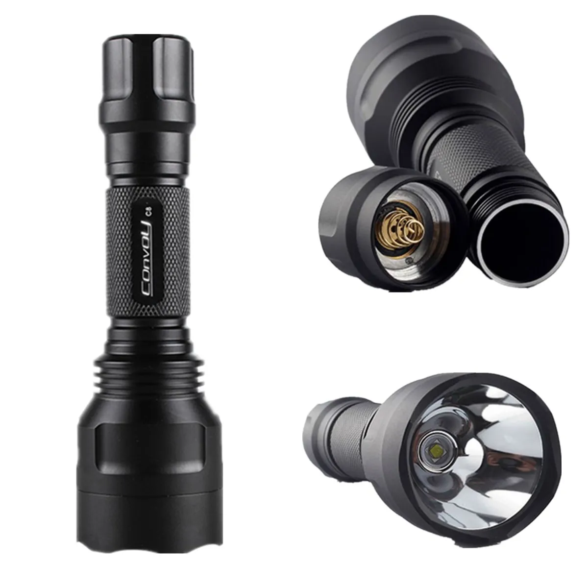 Водонепроницаемый светодиодный фонарь Convoy из алюминиевого сплава C8 AK47 7135*6 8