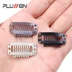 Клиренс 10 шт. зажимы для волос оптом u-образная проволочная Форма 32 мм мини-парик зажимы черный бежевый коричневый парик расческа зажимы для продажи