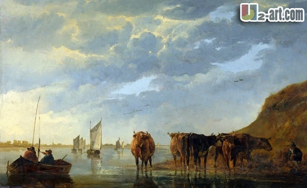 

Canvas Prints (Aelbert Cuyp) Wholesale modern art classic oil painting print picture on canvas for sale Classical-088