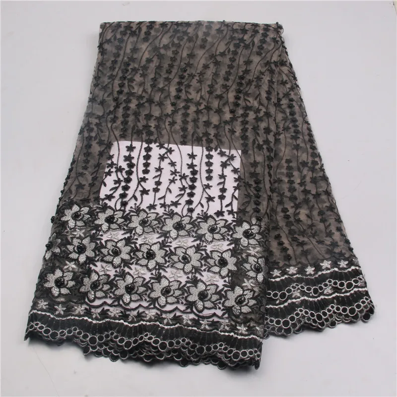 New arrival african beaded lace high quality embroidery french fabric wholesale white bridal for dress MJKY2697 | Дом и сад