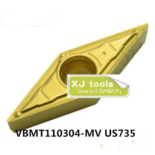 Бесплатная доставка 10 шт VBMT110304-MV US735 карбидные вставки для SVJBR/SVQCR токарные лезвия