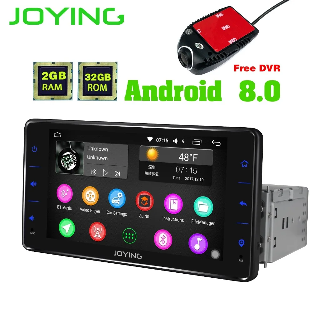 6.2"Joying Single Din cassette recorder Octa Core Universal Android Car Stereo Radio GPS Naviagtion Head Unit Multimedia Player |