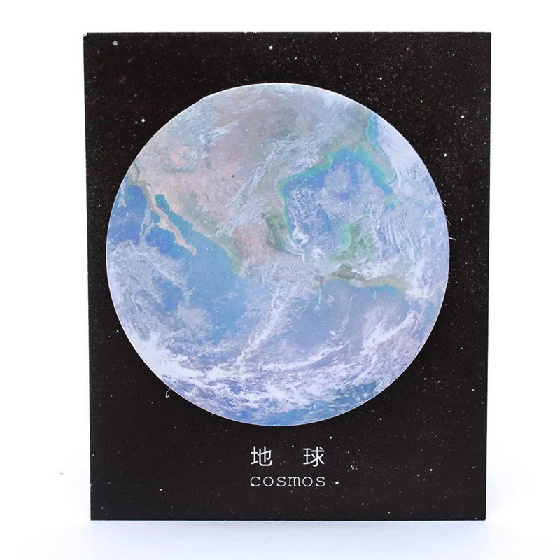 6 цветов на выбор Космический блокнот с космосом клейкие заметки школьные