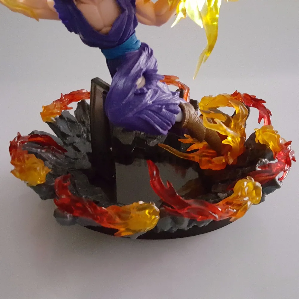 Dragon Ball Z Gohan Super Saiyan Fire Fist ПВХ фигурки, светодиодный светильник, аниме Dragon Ball Super Son Gohan фигурка DBZ игрушка