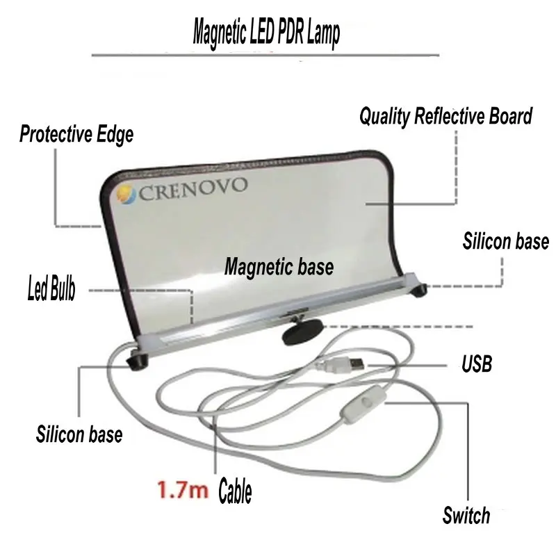 Магнитный PDR Крюк Инструменты толкатель автомобильный лом Paintless Dent Repair Tools Puller Lift