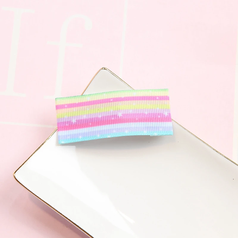 Лидер продаж Девушка BB зажим для волос Радуга заколка ручки сбоку заколки Для