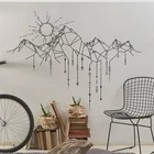 Геометрические горы наклейки на стену домашний декор для гостиной съемные детские наклейки на стену от солнца Наклейки на стены со стрелками креативные наклейки N96