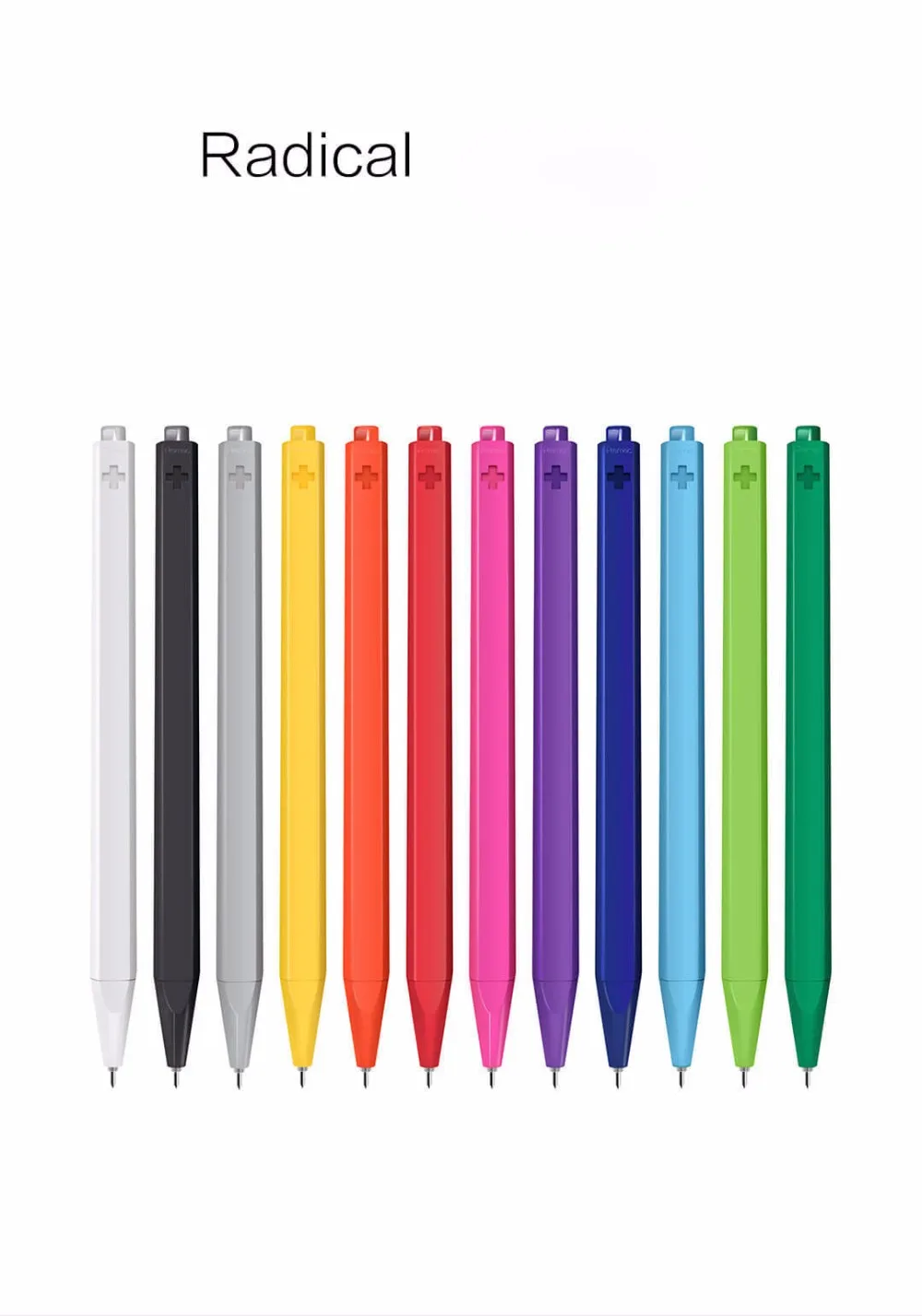 Оригинальные Xiaomi Radical подписывающие ручки ABS PREMEC гладкие швейцарские Сменные 12 цветов 0,4 мм черные чернила Шариковая Для студенческого офиса