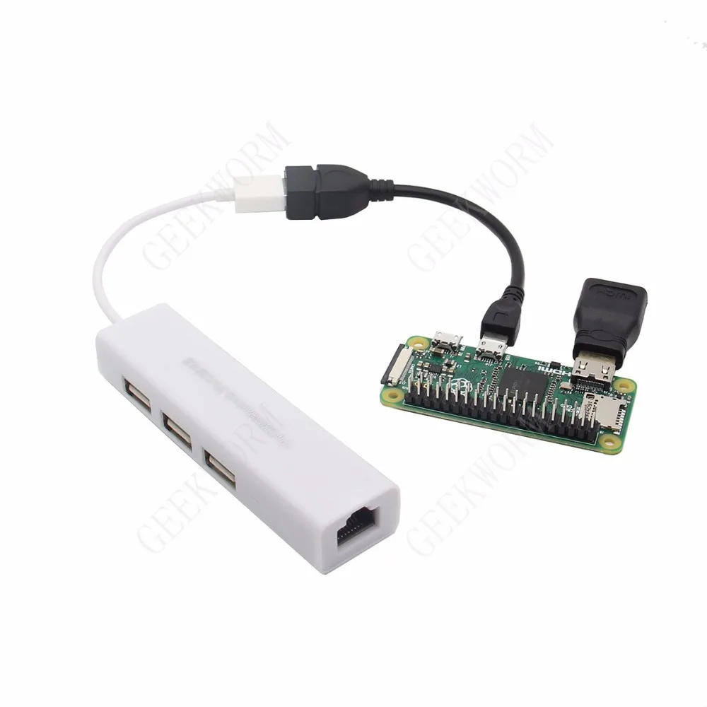 Geekworm Raspberry Pi Zero W GPIO кабель + USB OTG мини Hdmi адаптер 2x20 контактный штекер медный