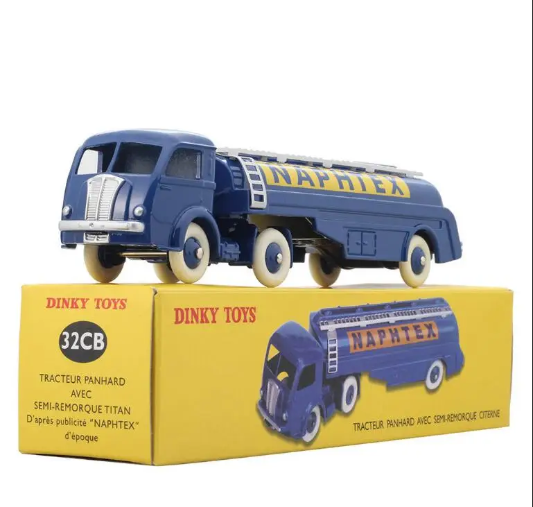 Атлас Dinky Toys 32CB тягач Panhard NAPHTEX полуприцеп титан с танкером|atlas dinky toys|atlas dinkydinky toys |