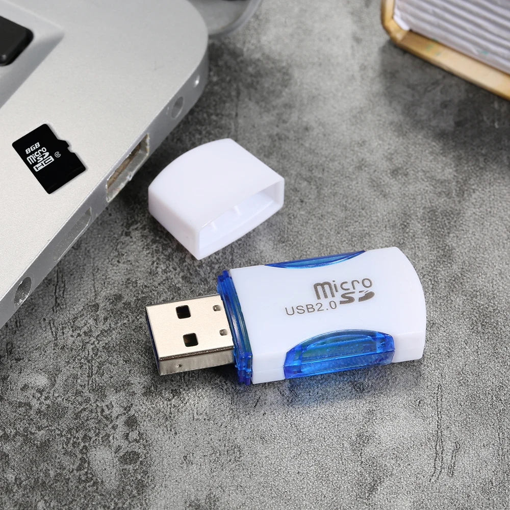 Кардридер USB 2 0 устройство для считывания карт Мини Портативный TF кардридер с