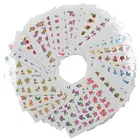 60 листов Микс Цветок Сделай Сам наклейки для ногтей искусство переводная вода печать наклейки для ногтей салон