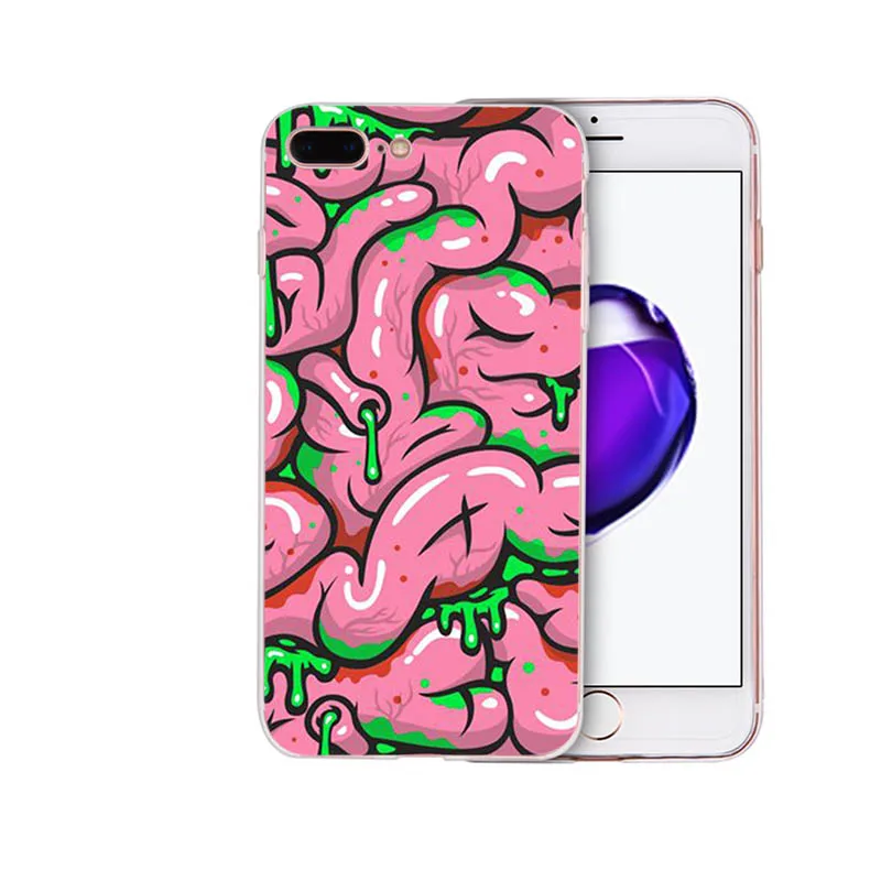IMIDO чехол для мозга мягкий силиконовый из ТПУ Iphone 5 5S SE 6 6S 6plus 6splus 7 8 7plus 8plus X XS XR