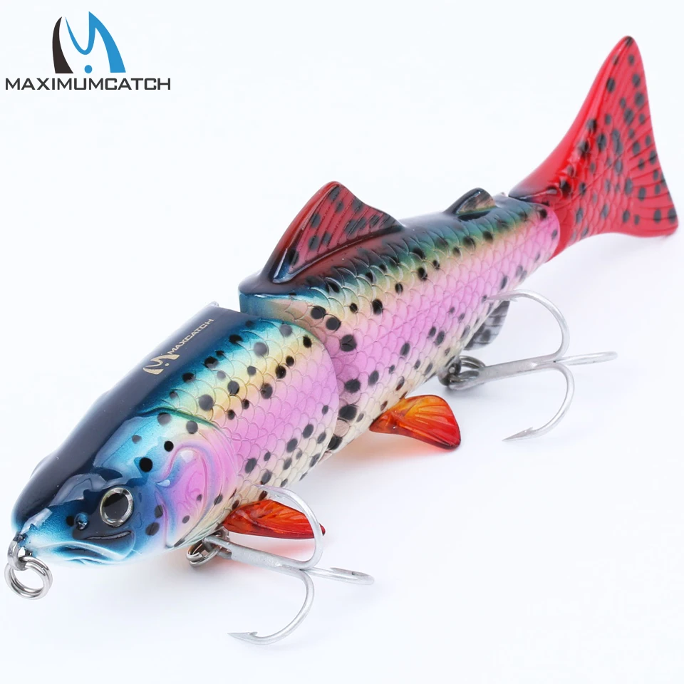 Maximumcatch жесткая наживка 1 шт. 3 шарнирных секции Swimbait рыболовные приманки жесткие с