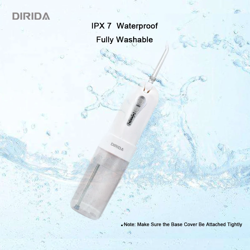 DIRIDA D1001 беспроводной водный Флоссер портативный складной электрический ирригатор для полости рта 200 мл с 5 струйными наконечниками USB подзарядка очиститель зубов