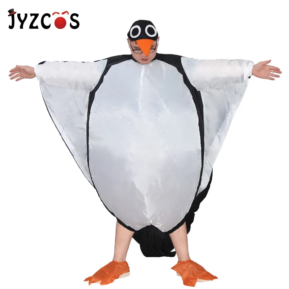 JYZCOS взрослый надувной пингвин костюм птицы для женщин мужчин Косплей вечерние талисман животных Хэллоуин сценический клуб нарядное платье надувной костюм
