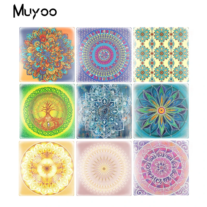 Новинка 2018 квадратная мандала Ручное ремесло сказочный цветок лотоса ювелирные