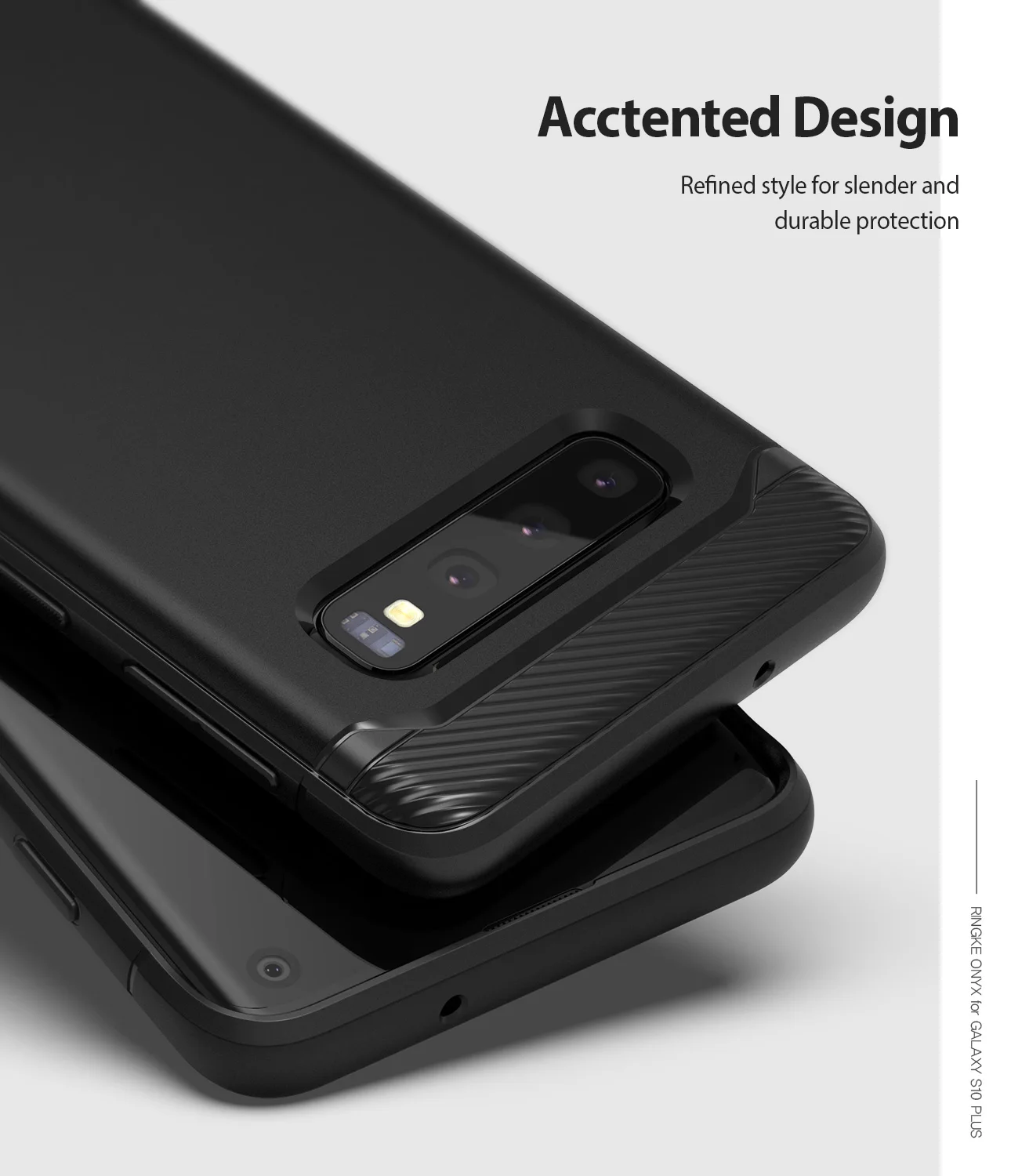 Rearth Ringke Onyx Rugged Flexible Durable Anti-Slip TPU Shock Absorbent Case for Samsung Galaxy S10 / Plus S10E |