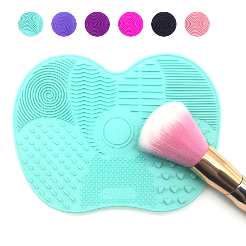 1 шт. щетка для макияжа силиконовая очистки Кисть перчатка мытья маленькая
