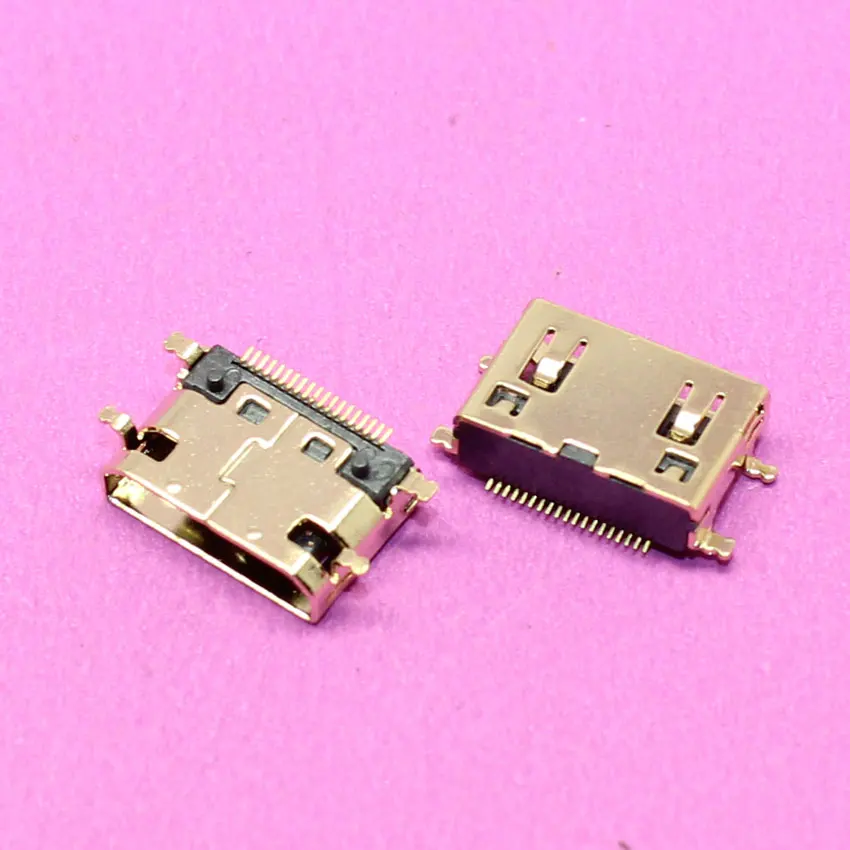 YuXi 1 х позолоченный 19P HDMI гнездовой разъем типа C с фиксированными ножками SMD |