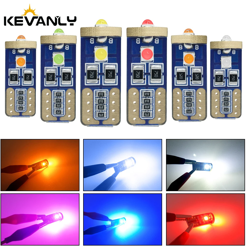 1 шт t10 w5w canbus салона светильник 194 501 3 SMD 3030 светодиодная приборная подсветка Клин для лампы светильник без ошибок 12V 6000K