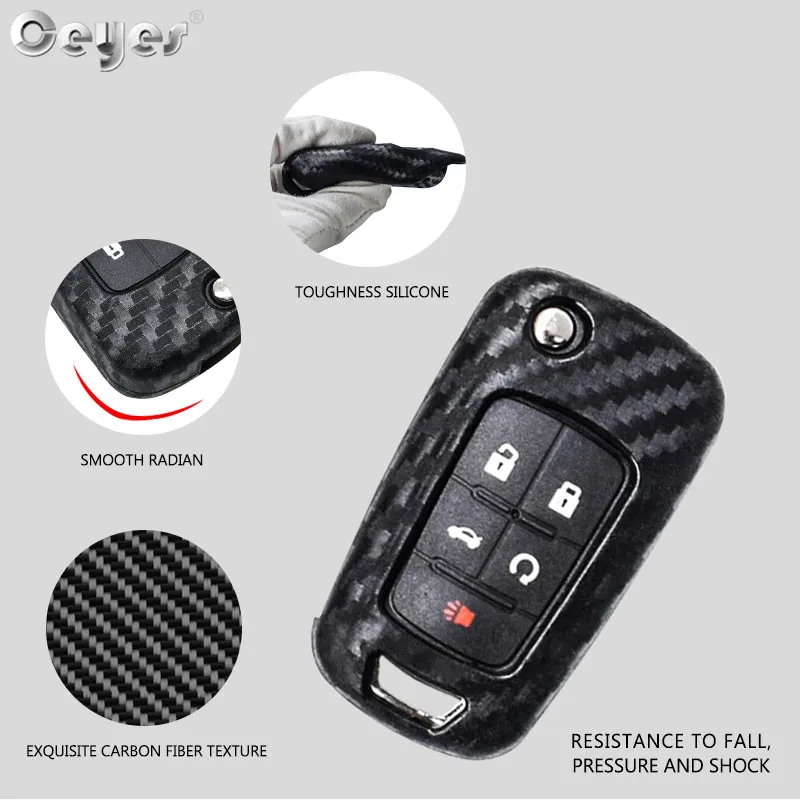 Защитный чехол Ceyes из углеродного волокна для автостайлинга Chevrolet Cruze Aveo Opel Astra
