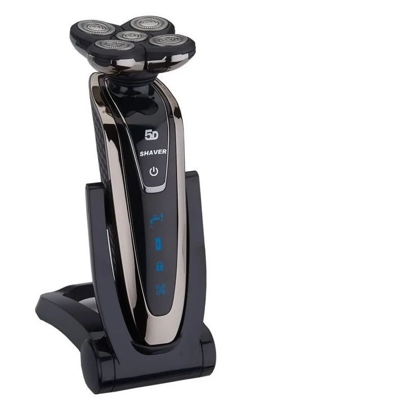 5D shaver set Водонепроницаемая Мужская бритвенная машинка для бороды, набор 5D электробритва для влажной и сухой уборки, перезаряжаемая электрическая бритва для мужчин, бритва для путешествий - Цвет: 5D shaver set