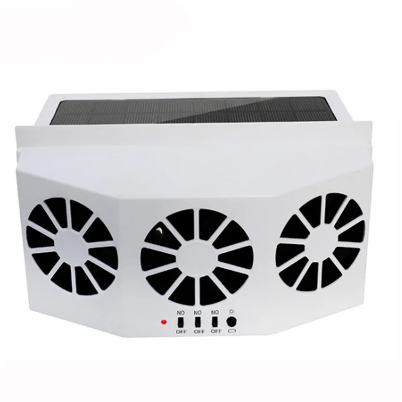 3 кулер Автомобильный Вентилятор солнечной энергии охладительный воздуховод