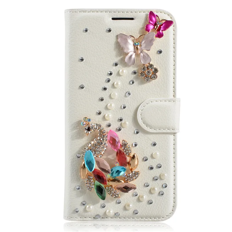 Bling Алмаз Бумажник кожаный Телефонные Чехлы для HTC Desire 626 г S Дело ручной кристалл