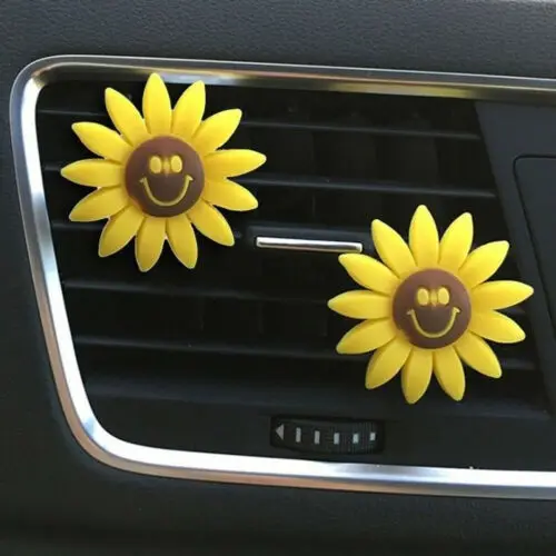 Милый цветок клип освежитель Multiflora Подсолнух автомобиля воздуха на выходе