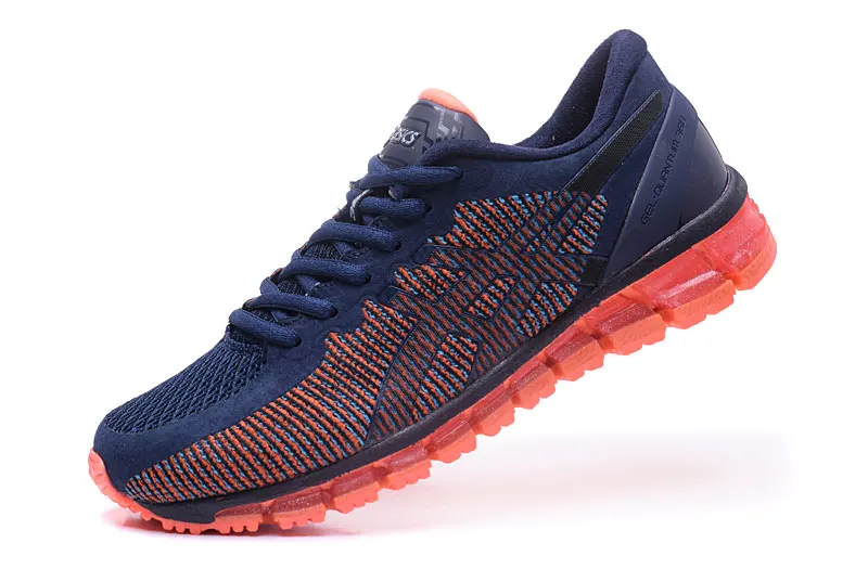 Оригинальное новое поступление Asics Gel-Quantum 360 Мужская дышащая Спортивная обувь для бега уличная теннисная обувь - Цвет: Light orange