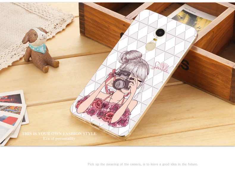 Vpower для Xiaomi Redmi Note 4x чехол 3D рельефный мультяшный чехол на заднюю панель Мягкий силиконовый чехол для телефона чехол s для Redmi note 4x5,5''