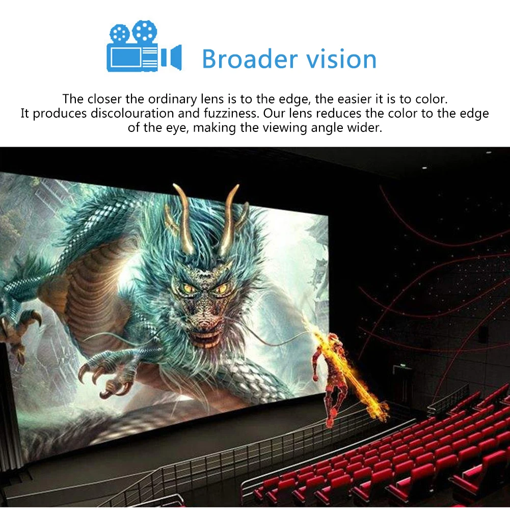 3D очки для просмотра фильмов Пластик поляризованный неанимированная-Тип Театр посвященный