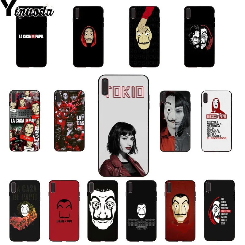 Yinuoda La Casa de papel Customer High Quality Phone Case for Apple iPhone 8 7 6 6S Plus X XS MAX 5 5S SE XR Mobile Cases | Мобильные