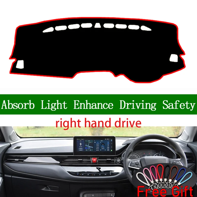 

Наклейки на приборную панель для правого руля для JAC REFINE S4 2019, автомобильные наклейки, Солнцезащитный ковер, коврик, аксессуары для интерьер...