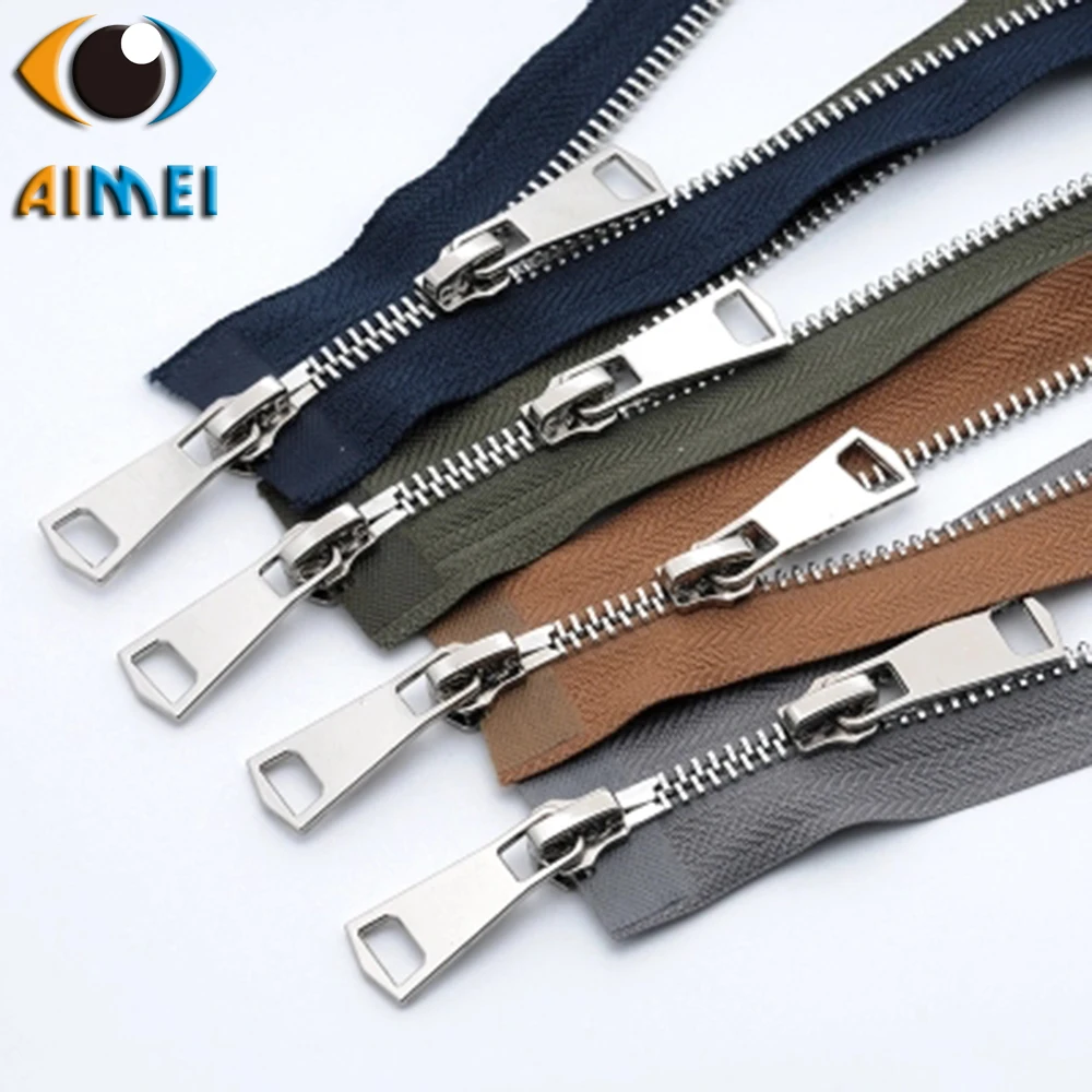 5 Metal Bag Zipper Bright Silver Teeth Closed Ultra-Smooth High-End Clothing Down Jacket Double-Heade | Дом и сад