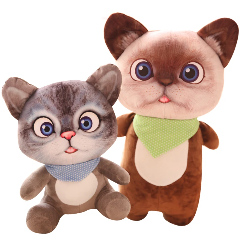 Дропшиппинг 3D печать Милая кошка кукла плюшевая игрушка девочка Спящая Подушка