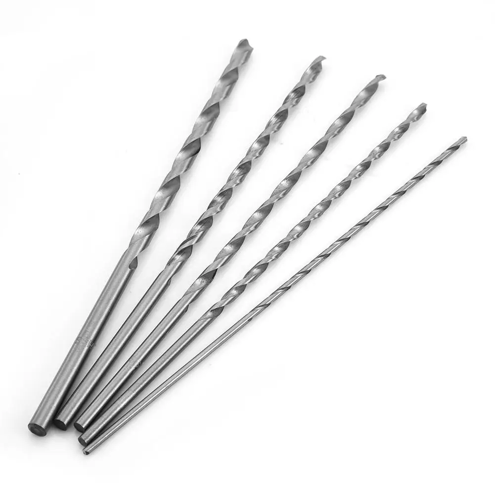 

5Pcs Extra Long 150mm HSS Twist Drill 2mm 3mm 3.5mm 4mm 5mm Straigth Shank Auger Wood Metal Drilling Tool