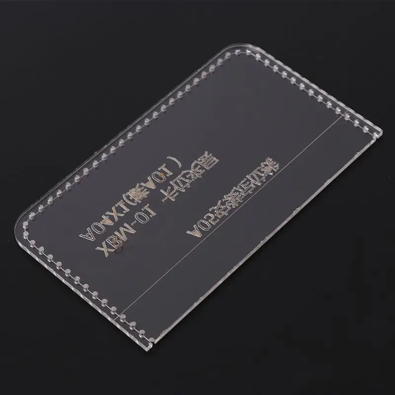 5 шт./компл. акриловый прозрачный бумажник для карт кошелек сумка шаблон