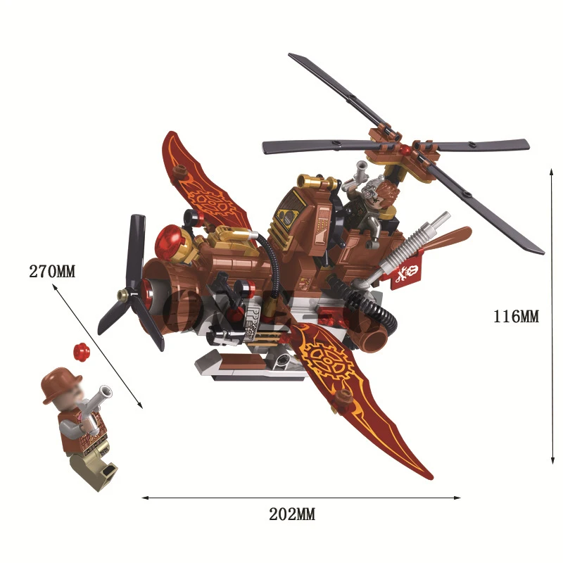 Building blocks Age Of Steam Creator Helicopter 8047 238pcs Compatible with legoinglys Bricks figures toys for children | Игрушки и