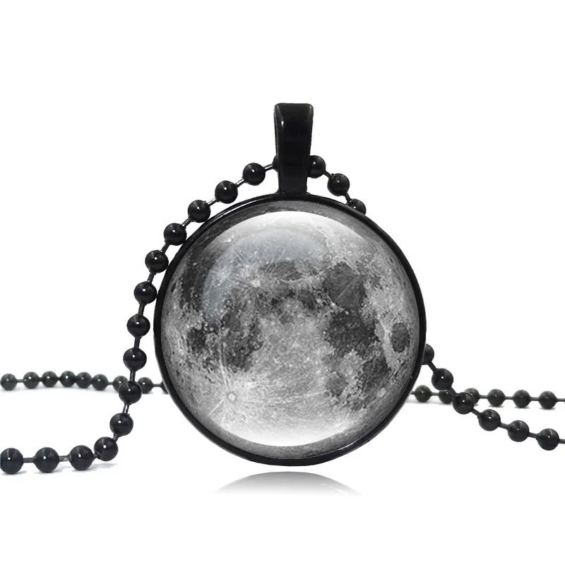 XUSHUI XJ серая галактика планета луна кулон ожерелье ювелирные изделия ручной