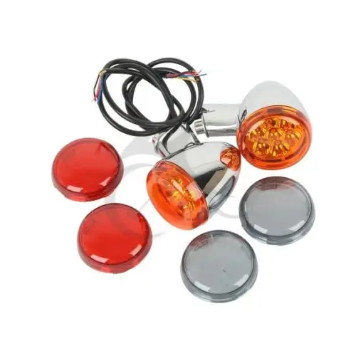 Мотоцикл задний Янтарный поворотники Огни Кронштейн для Harley Sportster XL 883 1200 1992- 15