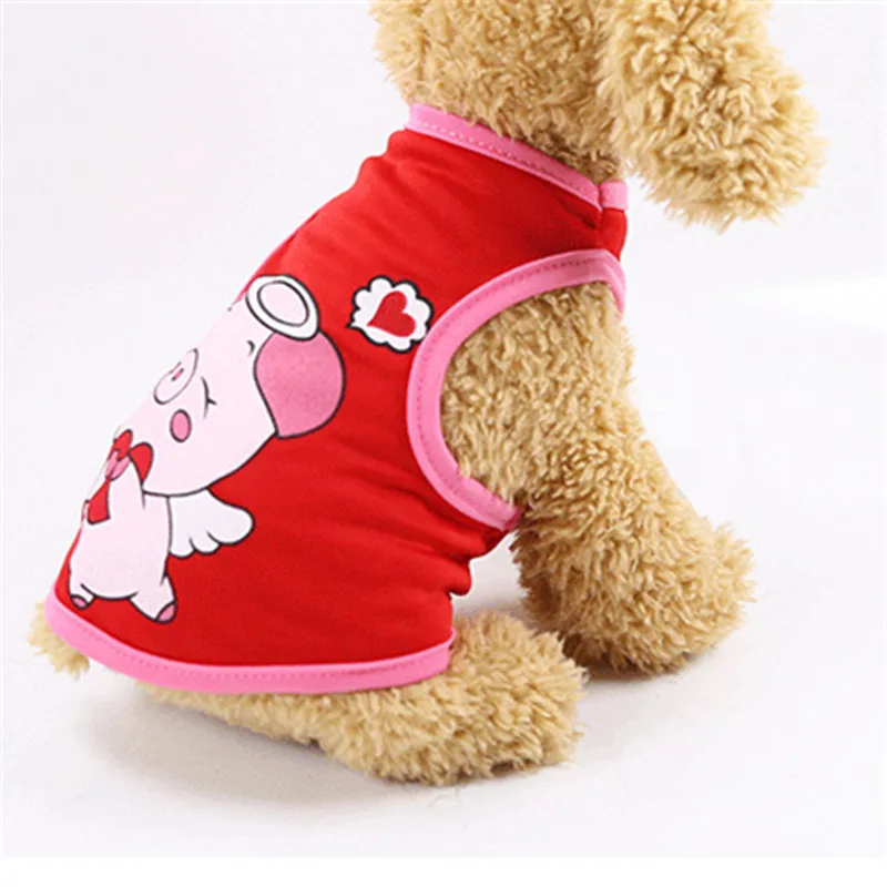 Летняя жилетка для собак одежда маленьких щенков футболка кошек йоркширов